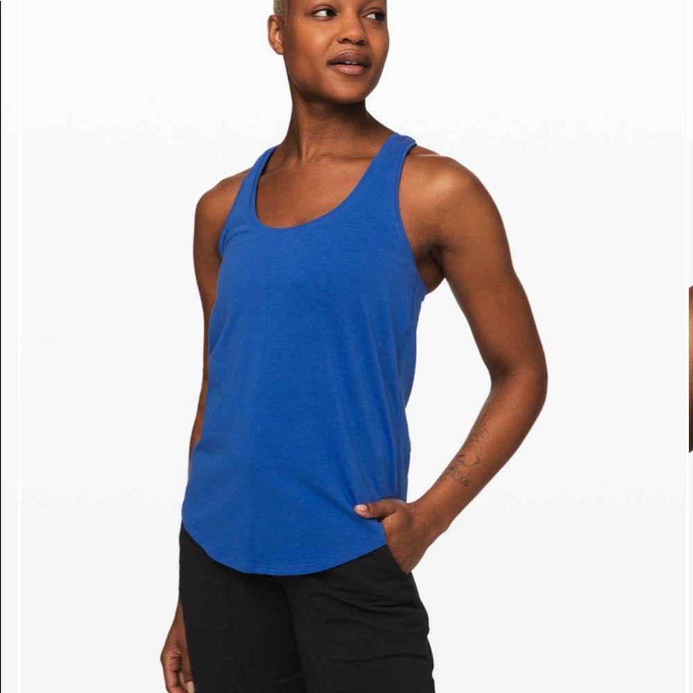Lululemon Love Tank II, cerulean blue
